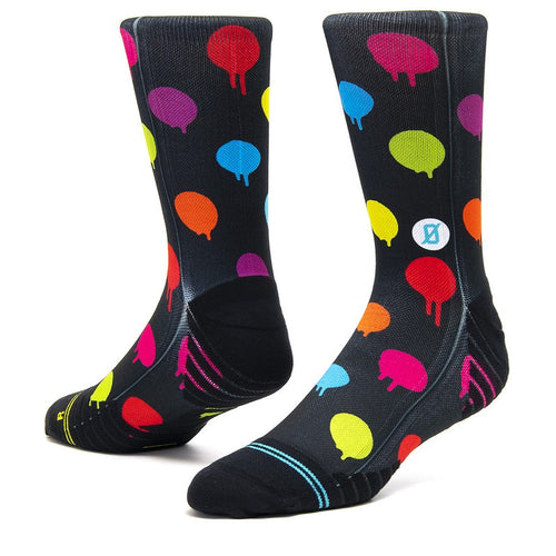 Calzini unisex Scrimmage Everyday Paint dot's Black