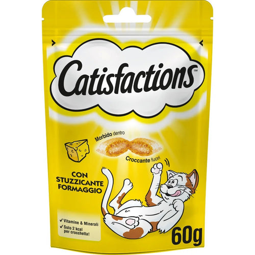 Catisfactions Snack per Gatti gusto Formaggio 60gr