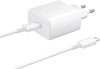 caricabatterie originale samsung usb-c 45 watt completo di cato usbc/usbc confezione blister