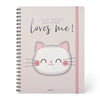 Legami, Quaderno Spiralato Maxi, A4, Tema Kitty