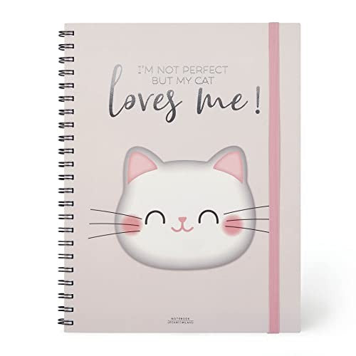 Legami, Quaderno Spiralato Maxi, A4, Tema Kitty