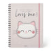Legami, Quaderno Spiralato Maxi, A4, Tema Kitty
