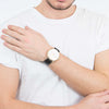 Orologio CK CALVIN KLEIN uomo Established pelle nero / bianco