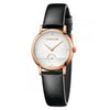 Orologio CK CALVIN KLEIN donna Established pelle nero / bianco