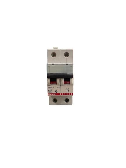 INTERRUTTORE MAGNETOTERMICO 2P CURVA C 10A 4,5kA 400VAC