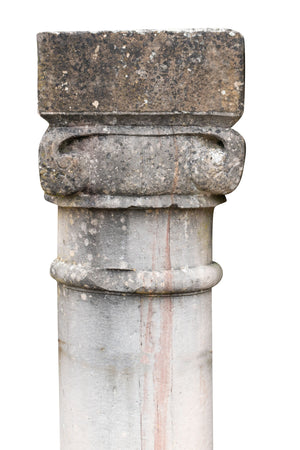 Biscottini Colonna decorativa in pietra massiccia Biscottini, pezzo unico  35 H 170 arredo