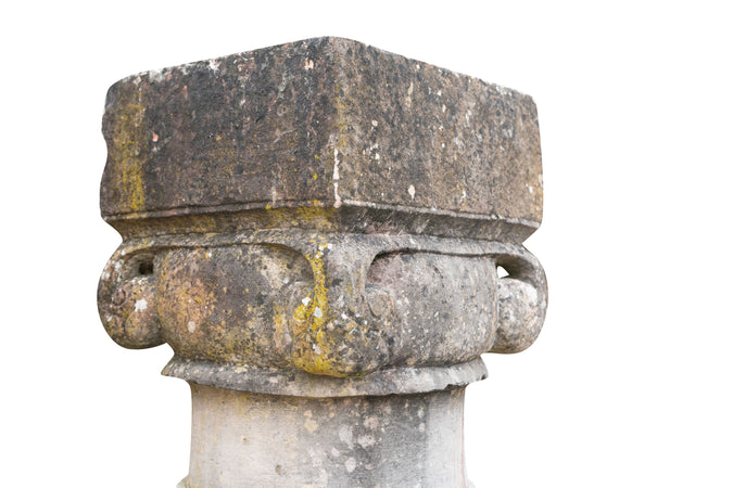 Biscottini Colonna decorativa in pietra massiccia Biscottini, pezzo unico  35 H 170 arredo