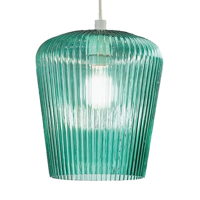 Sospensione vetro verde Gea Luce NUMA E27 LED lampada soffitto moderna