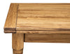 Biscottini Tavolo Country allungabile in legno massello di tiglio L220xPR100xH80 cm. Made in Italy