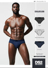 Slip DSU0106 ! Drop Season Set 3 Slip Uomo – Cotton Stretch Dark Edition Nero, Grigio e Blu