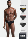 Slip DSU0114 ! Drop Season Set 3 Slip Uomo– Pack Total Black in Cotone Stretch Premium