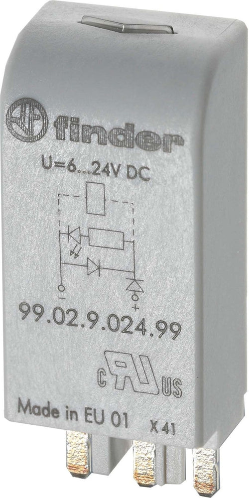 Finder Modulo LED Verde Diode 6 24V DC