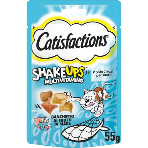 Catisfactions Shake Ups Snack per Gatti gusto Frutti di Mare 55gr