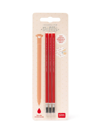 Legami, Refill per Penna Gel Cancellabile, Rosso