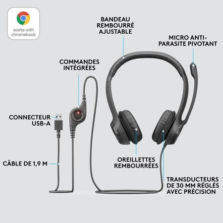 Cuffie USB cablate LOGITECH - H390