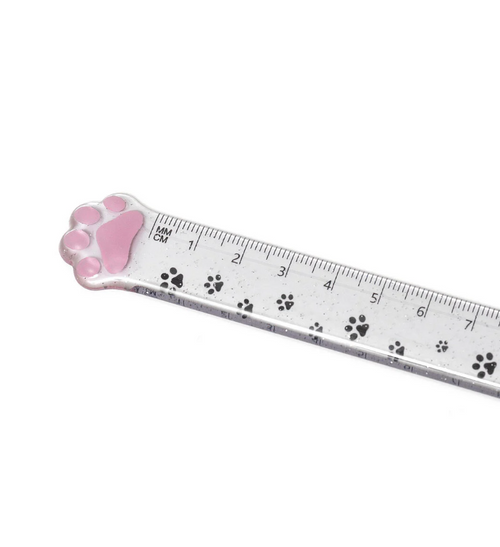 Legami, Righello, Meow Ruler, 15 cm, Forma di Zampa di Gatto