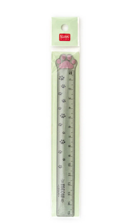 Legami, Righello, Meow Ruler, 15 cm, Forma di Zampa di Gatto