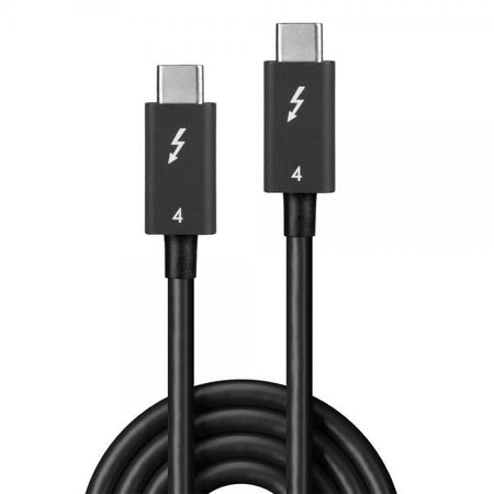 Lindy 31120 Cavo Thunderbolt 1 m 40 Gbit/s Nero (1m Thunderbolt 4 Cable, - 40Gbps, Passive - Warranty: 24M)