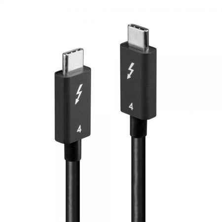 Lindy 31120 Cavo Thunderbolt 1 m 40 Gbit/s Nero (1m Thunderbolt 4 Cable, - 40Gbps, Passive - Warranty: 24M)