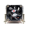 Inter-Tech Q-5 Processore Dissipatore di calore/Radiatore 6 cm Nero, Argento 1 pz (Inter-Tech Khler Q-5 2HE aktiv Int)