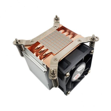 Inter-Tech Q-5 Processore Dissipatore di calore/Radiatore 6 cm Nero, Argento 1 pz (Inter-Tech Khler Q-5 2HE aktiv Int)
