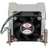 Inter-Tech Q-5 Processore Dissipatore di calore/Radiatore 6 cm Nero, Argento 1 pz (Inter-Tech Khler Q-5 2HE aktiv Int)