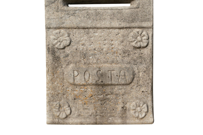 Biscottini Vecchia cassetta della posta in fusione di ghisa finitura anticata Molto