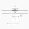 Applique specchio quadro Gea Luce MAGIS GAP463C LED metallo lampada parete