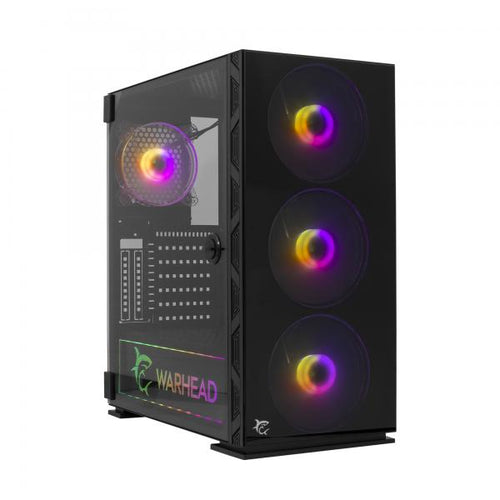 Case PC Chassis ATX Mid Tower con 3 Ventole 14cm e 1 Ventola 12cm Nero