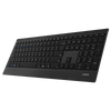 Rapoo 9500M tastiera Mouse incluso Universale RF senza fili + Bluetooth Nordic Nero (Rapoo 9500M - tastatur og mus-s?t - so)