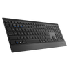 Rapoo 9500M tastiera Mouse incluso Universale RF senza fili + Bluetooth Nordic Nero (Rapoo 9500M - tastatur og mus-s?t - so)