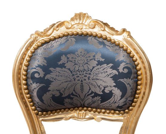 Biscottini Sedia Poltroncina Biscottini Luigi XVI Legno Faggio Intaglio Patina Oro Anticato