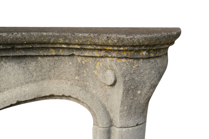 Biscottini Cornice Camino Antica Pietra Fatta a Mano Biscottini 125x17x106 Design Unico