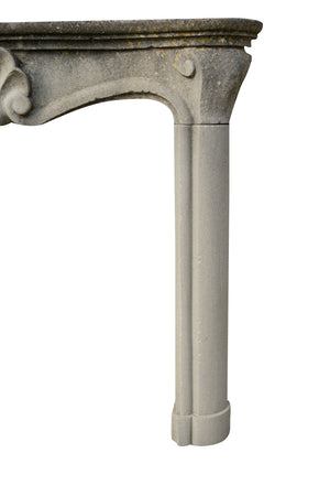 Biscottini Cornice Camino Antica Pietra Fatta a Mano Biscottini 125x17x106 Design Unico