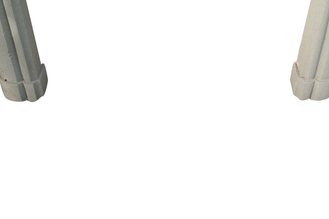 Biscottini Cornice Camino Antica Pietra Fatta a Mano Biscottini 125x17x106 Design Unico