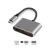 USB-C A DOCK MULTIP. 4 IN 1, HDMI 4K VGA