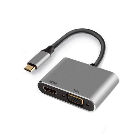 USB-C A DOCK MULTIP. 4 IN 1, HDMI 4K VGA