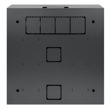 Armadio 19'' a muro a basso profilo con montanti orizzontali 4U e verticali 2U
