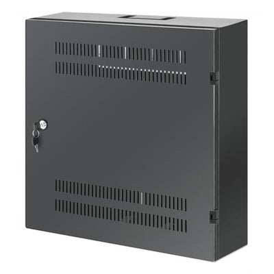 Armadio 19'' a muro a basso profilo con montanti orizzontali 4U e verticali 2U