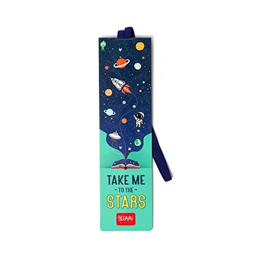 Legami, Segnalibro con Elastico Segnapagina, Tema Space