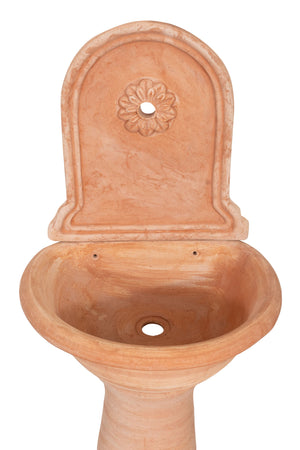 Biscottini Fontana Muro Invecchiata Terracotta Toscana Biscottini 60x42x130 Made Italy