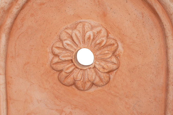 Biscottini Fontana Muro Invecchiata Terracotta Toscana Biscottini 60x42x130 Made Italy