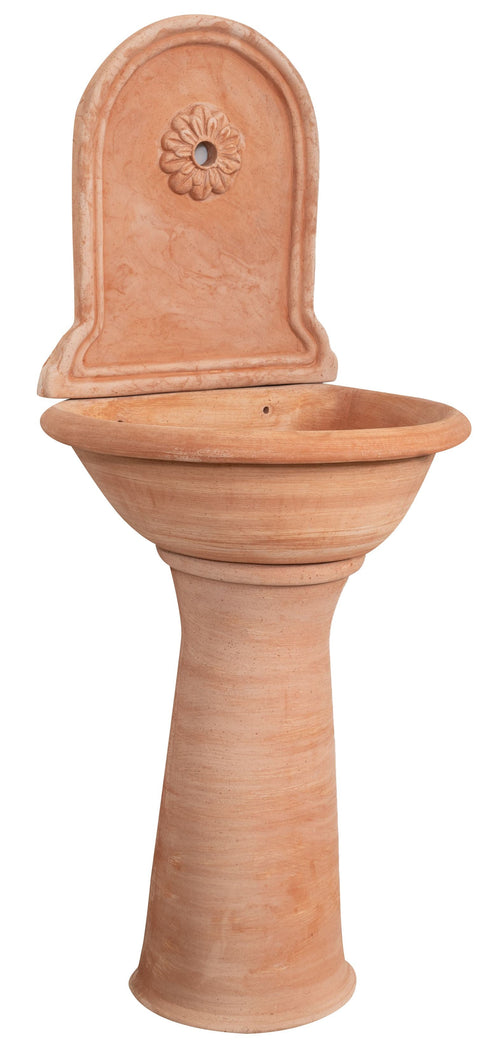 Biscottini Fontana Muro Invecchiata Terracotta Toscana Biscottini 60x42x130 Made Italy