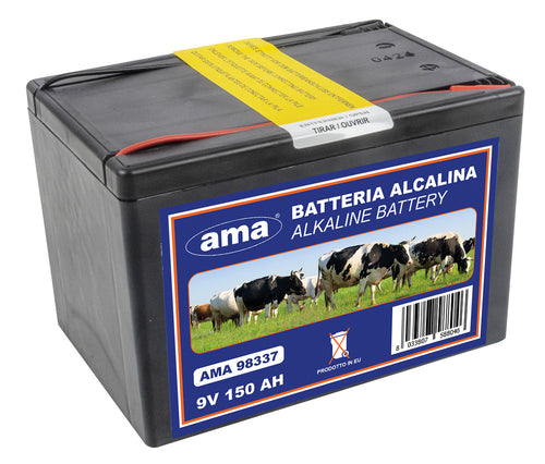 Batteria alcalina per recinti elettrici 9V 150Ah