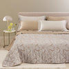 Copriletto Trapuntato Apollo ! Caleffi Matrimoniale in Raso Jacquard– Eleganza di Lusso Dreaming Tortora Dreaming