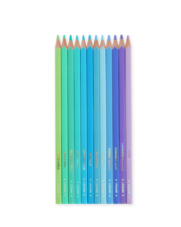 Legami, Set di 12 Matite Colorate, Ocean Palette
