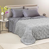 Copriletto Trapuntato Apollo ! Caleffi Matrimoniale in Raso Jacquard– Eleganza di Lusso Dreaming Tortora Dreaming