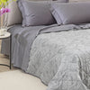 Copriletto Trapuntato Apollo ! Caleffi Matrimoniale in Raso Jacquard– Eleganza di Lusso Dreaming Tortora Dreaming