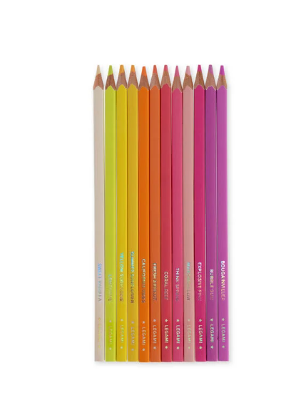 Legami, Set di 12 Matite Colorate, Sunset Palette