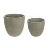 Set di vasi per esterno Brush To da balcone color salvia rotondi